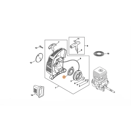 STIHL  Sprężyna powrotna 4140 190 0601